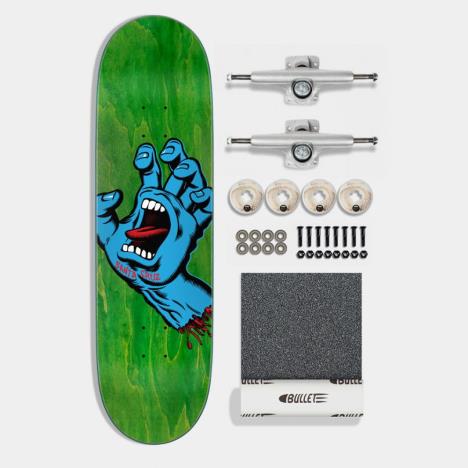 Santa Cruz Complete Kit - Screaming Hand, Bullet & Ricta  Green 8.8 IN	 £79.99